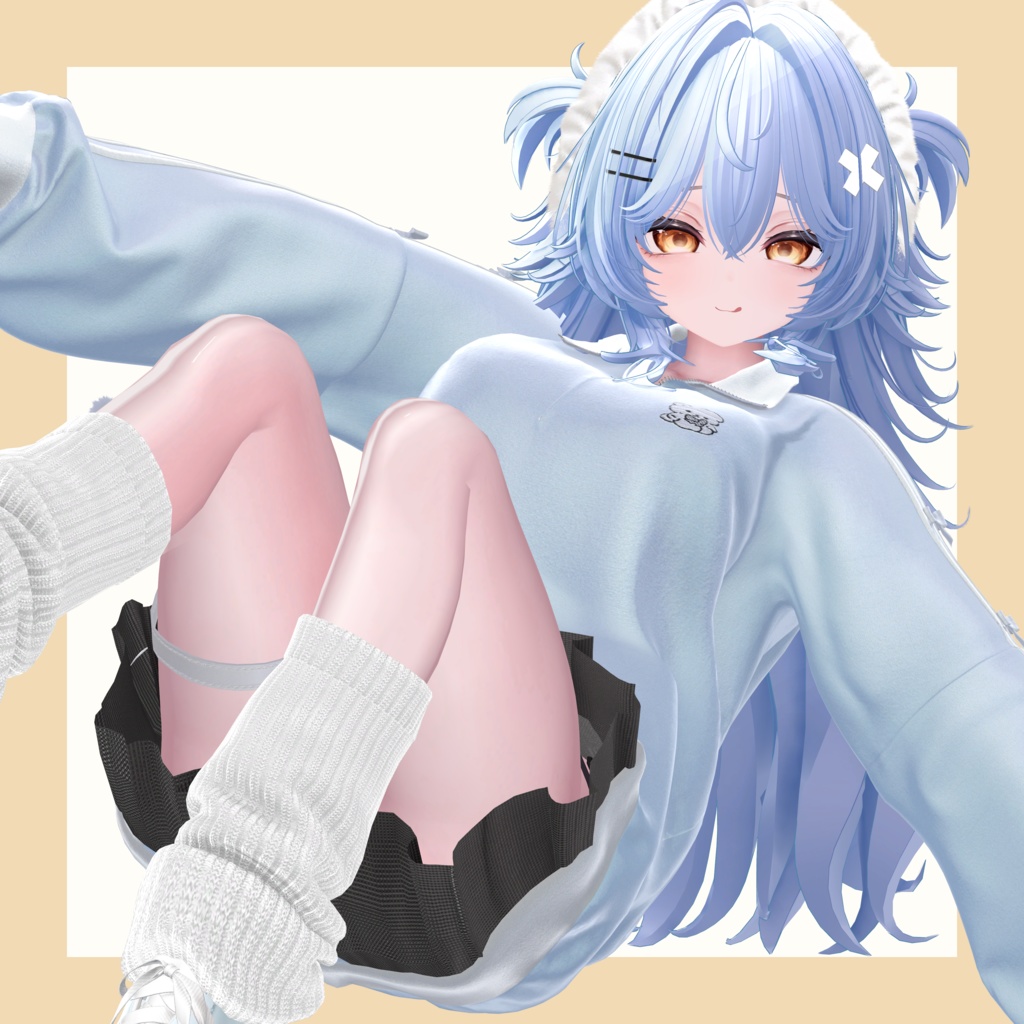 【ミルティナ/Milltina】Face Blendshape + 17 Animation