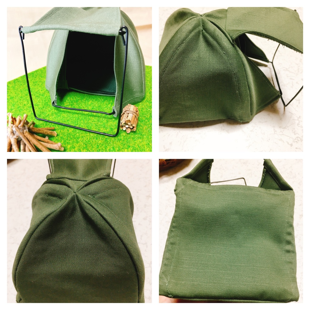 ミニチュアテント(モスグリーン)