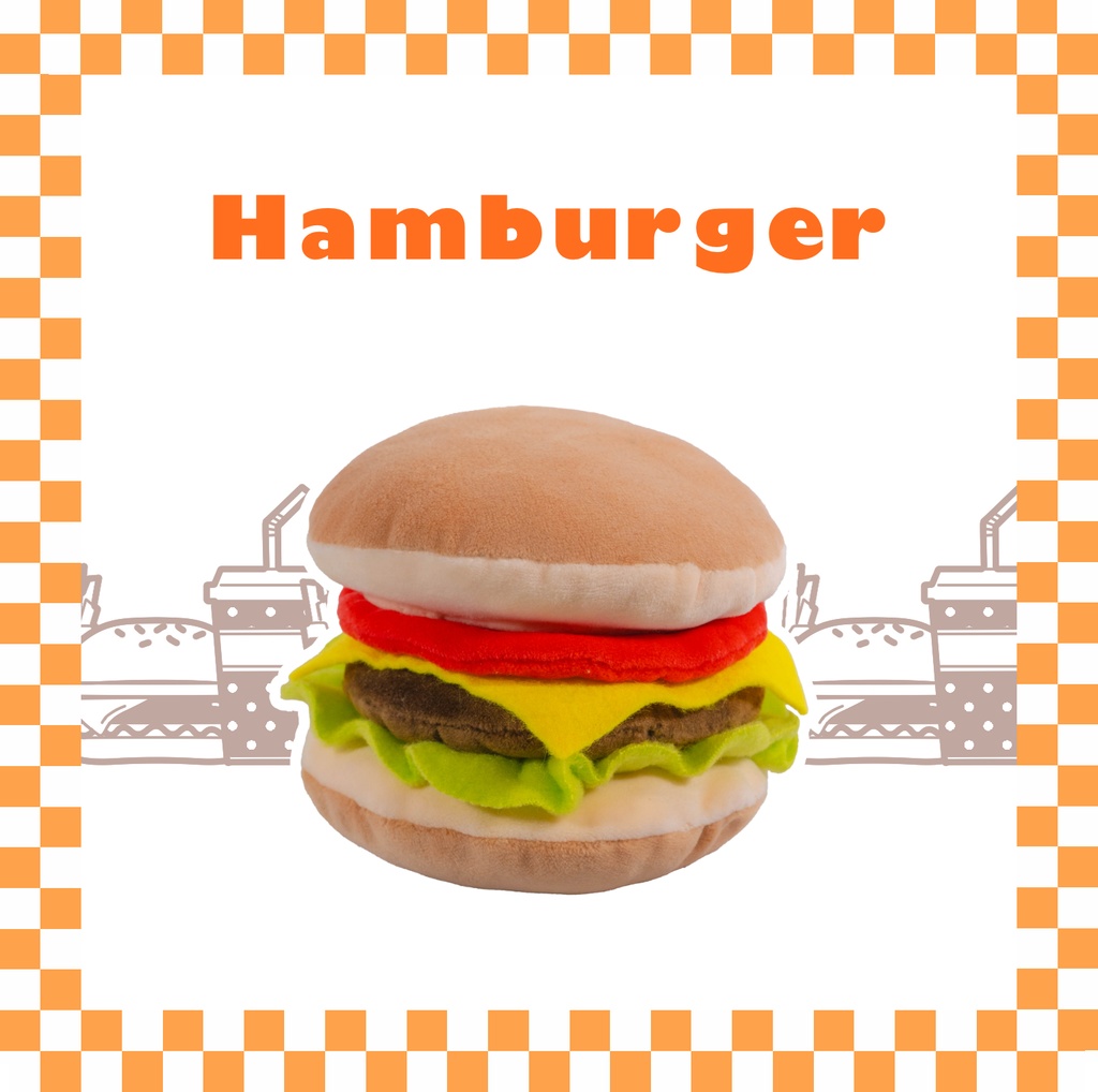 ぬいが入るふわふわバーガー🍔