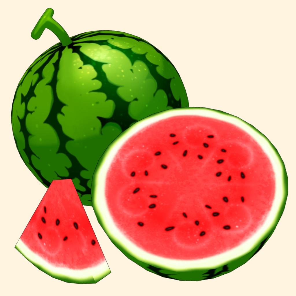 3Dフルーツ素材セット (14種類) | Fruit Props for CLIP STUDIO