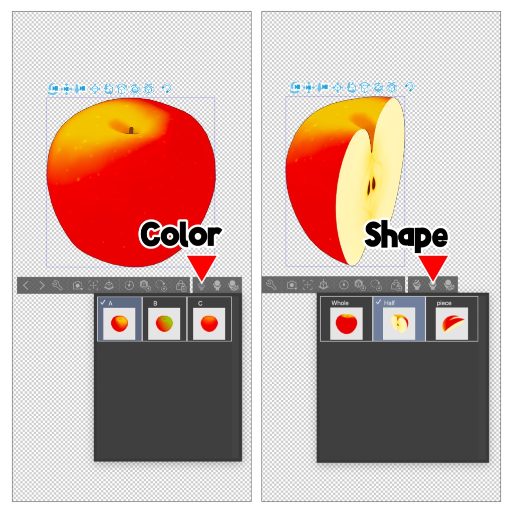 3Dフルーツ素材セット (14種類) | Fruit Props for CLIP STUDIO