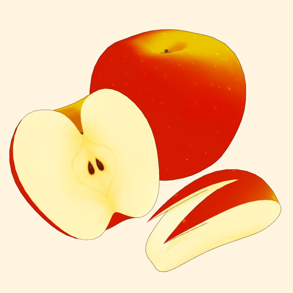 3Dフルーツ素材セット (14種類) | Fruit Props for CLIP STUDIO