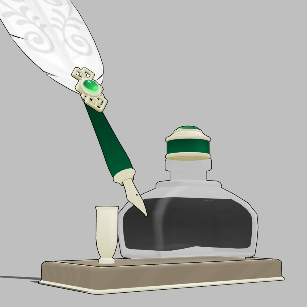 3D羽根ペン素材 Simpleリーズ (12種類) 漫画・イラスト用