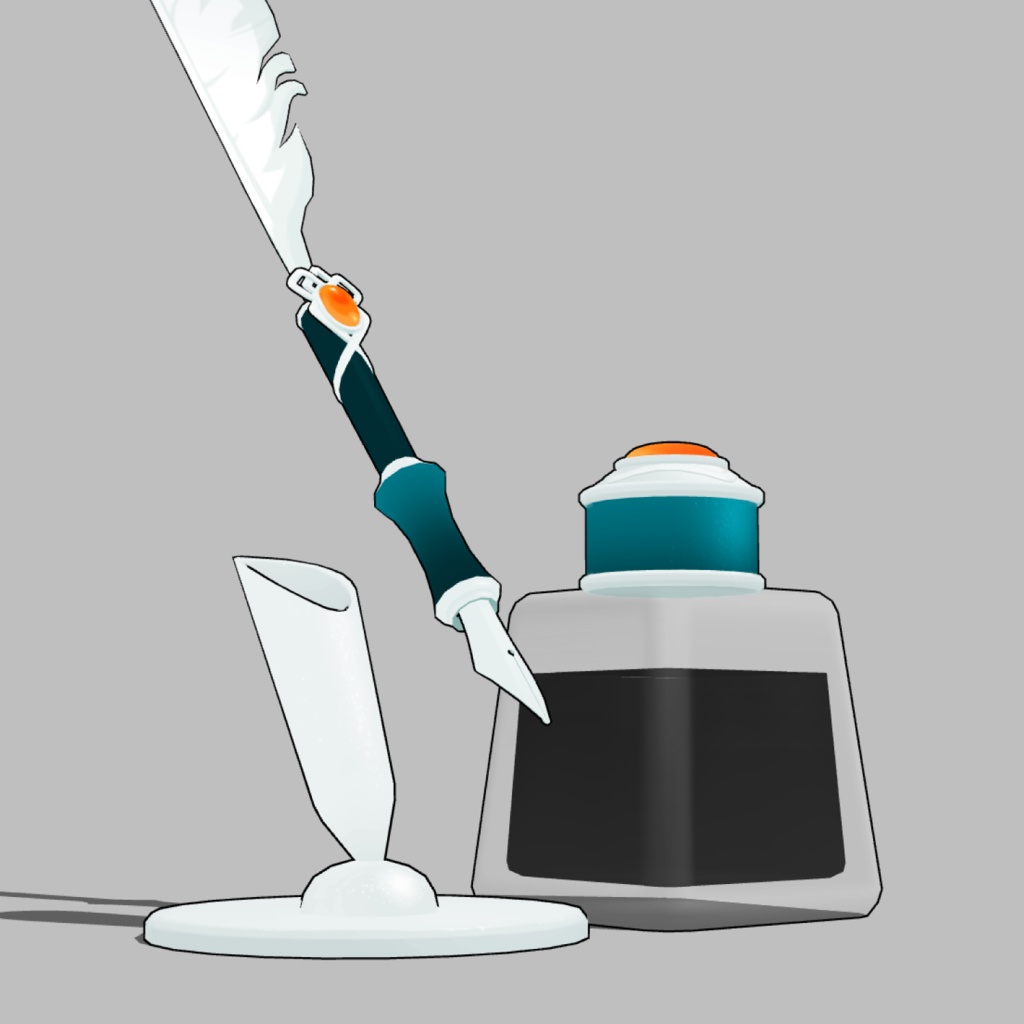 3D羽根ペン素材 Simpleリーズ (12種類) 漫画・イラスト用