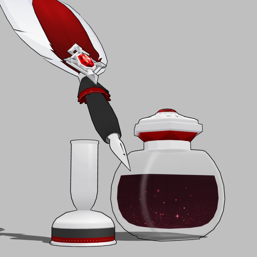 3D羽根ペン素材 Princeシリーズ (12種類) 漫画・イラスト用