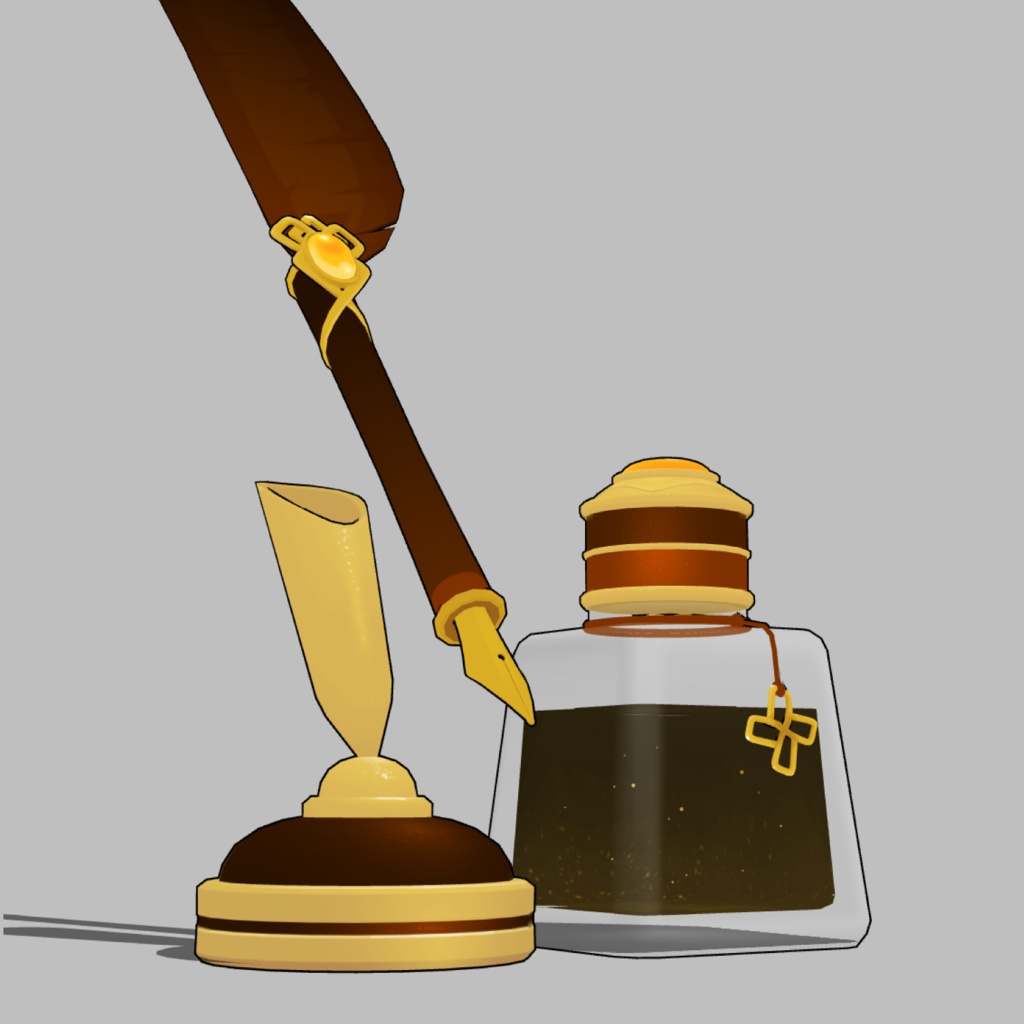 3D羽根ペン素材 Princeシリーズ (12種類) 漫画・イラスト用