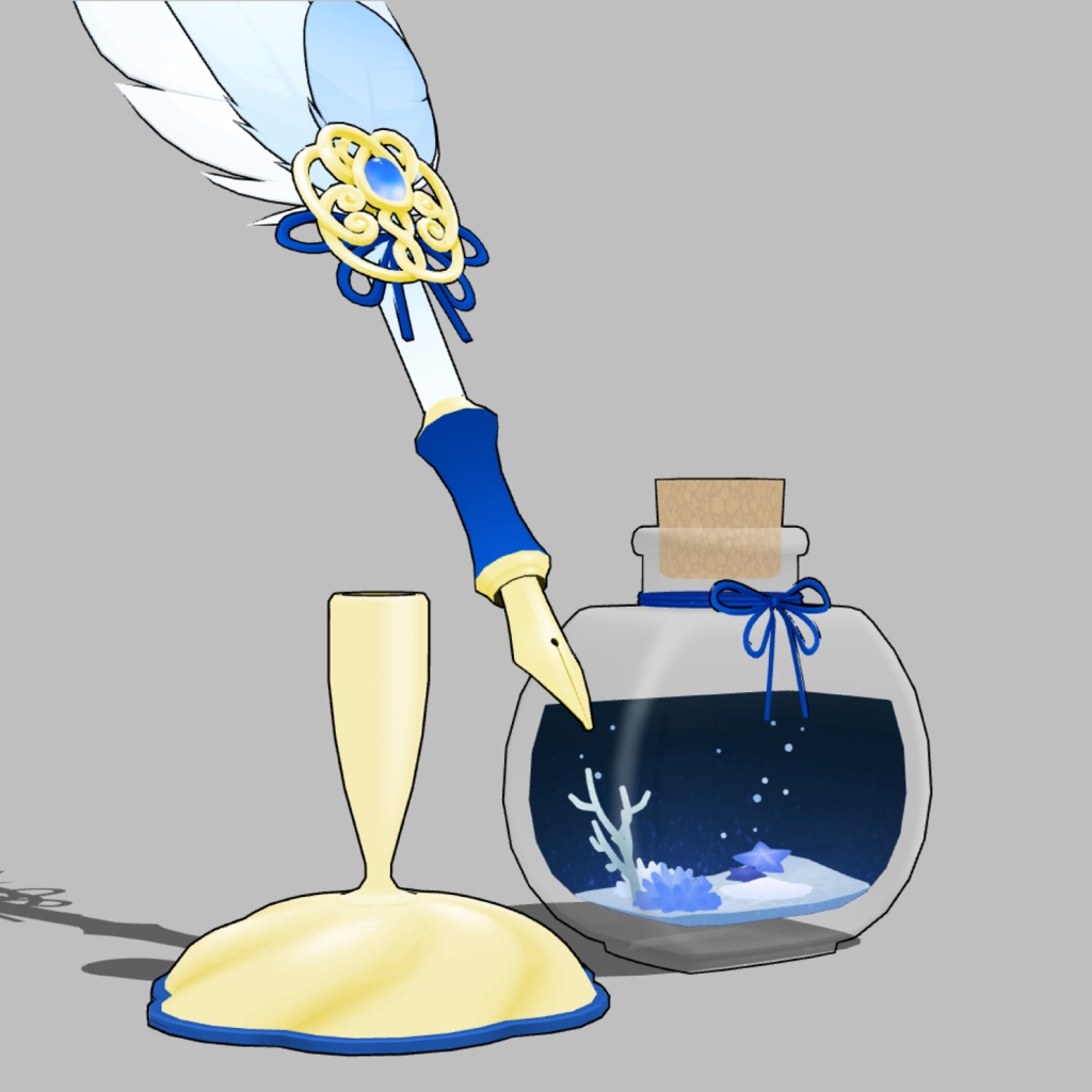 3D羽根ペン素材 Fantasy シリーズ (12種類) 漫画・イラスト用