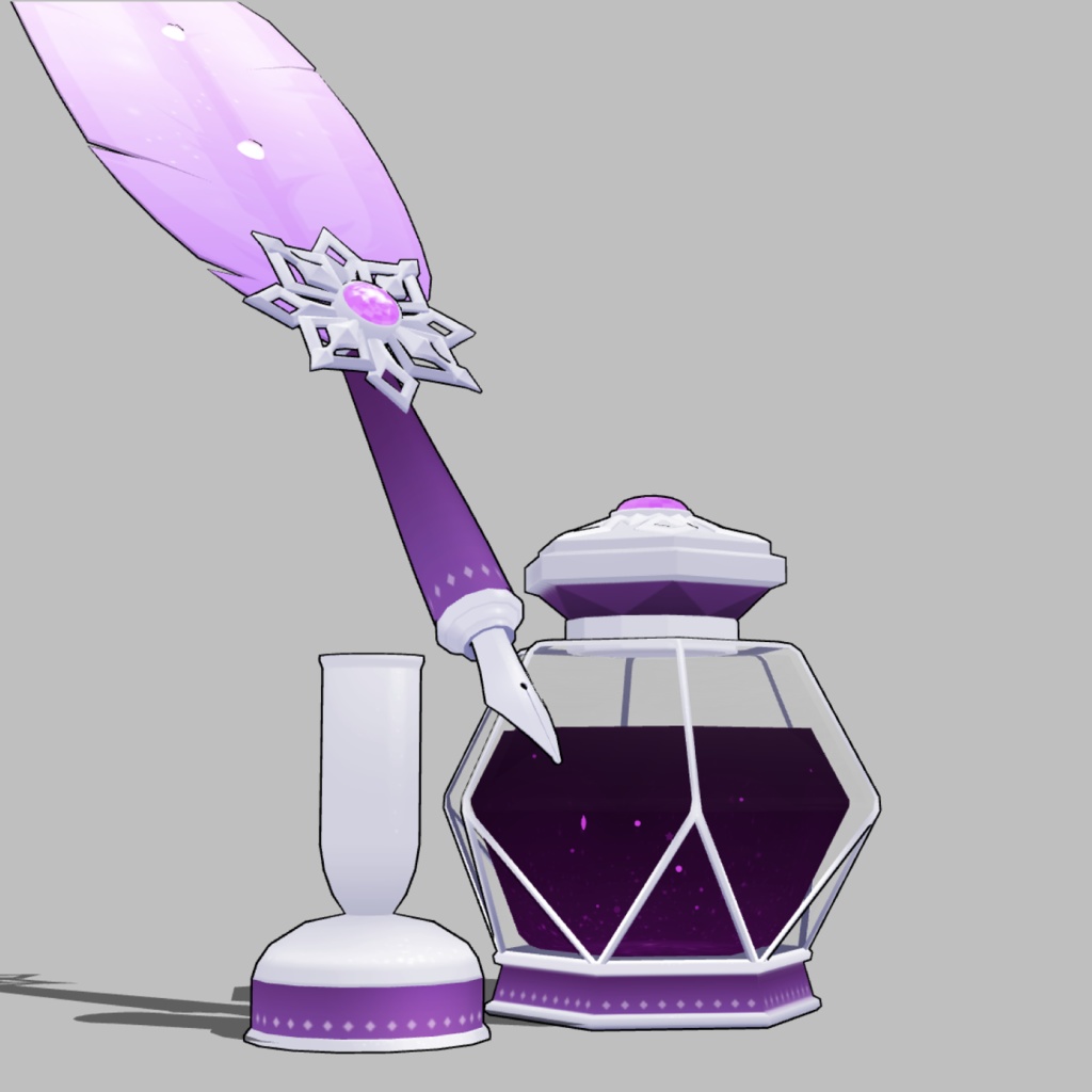 3D羽根ペン素材 Elegant シリーズ (12種類) 漫画・イラスト用