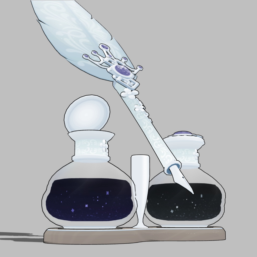 3D羽根ペン素材 Elegant シリーズ (12種類) 漫画・イラスト用