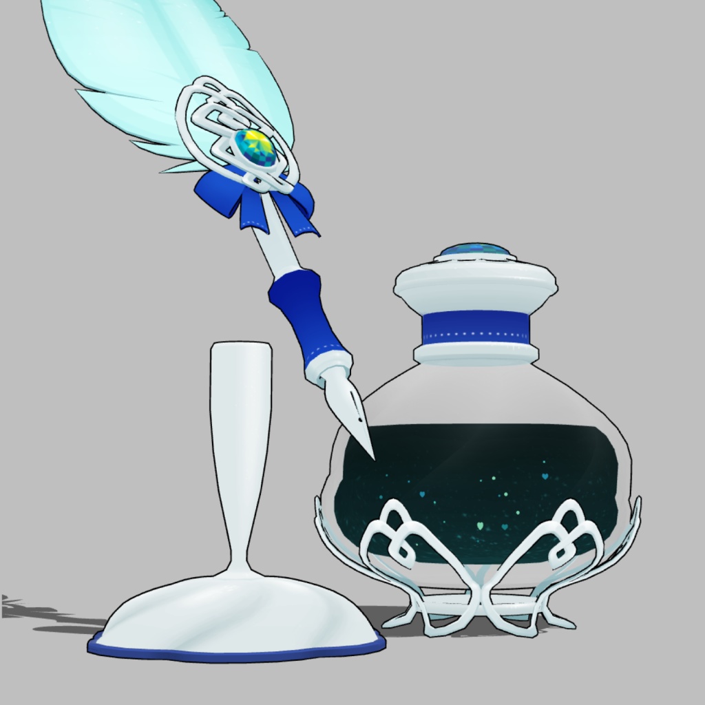 3D羽根ペン素材 Princess シリーズ (24種類) 漫画・イラスト用