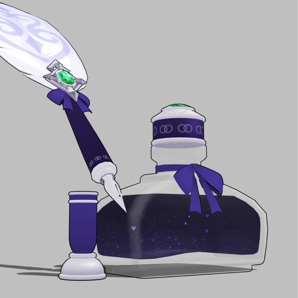 3D羽根ペン素材 Princess シリーズ (24種類) 漫画・イラスト用