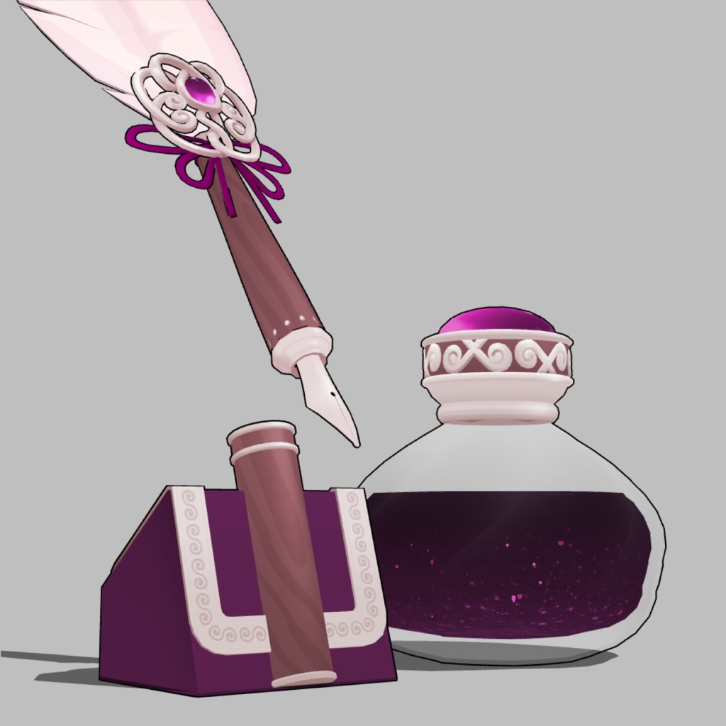 3D羽根ペン素材 Princess シリーズ (24種類) 漫画・イラスト用