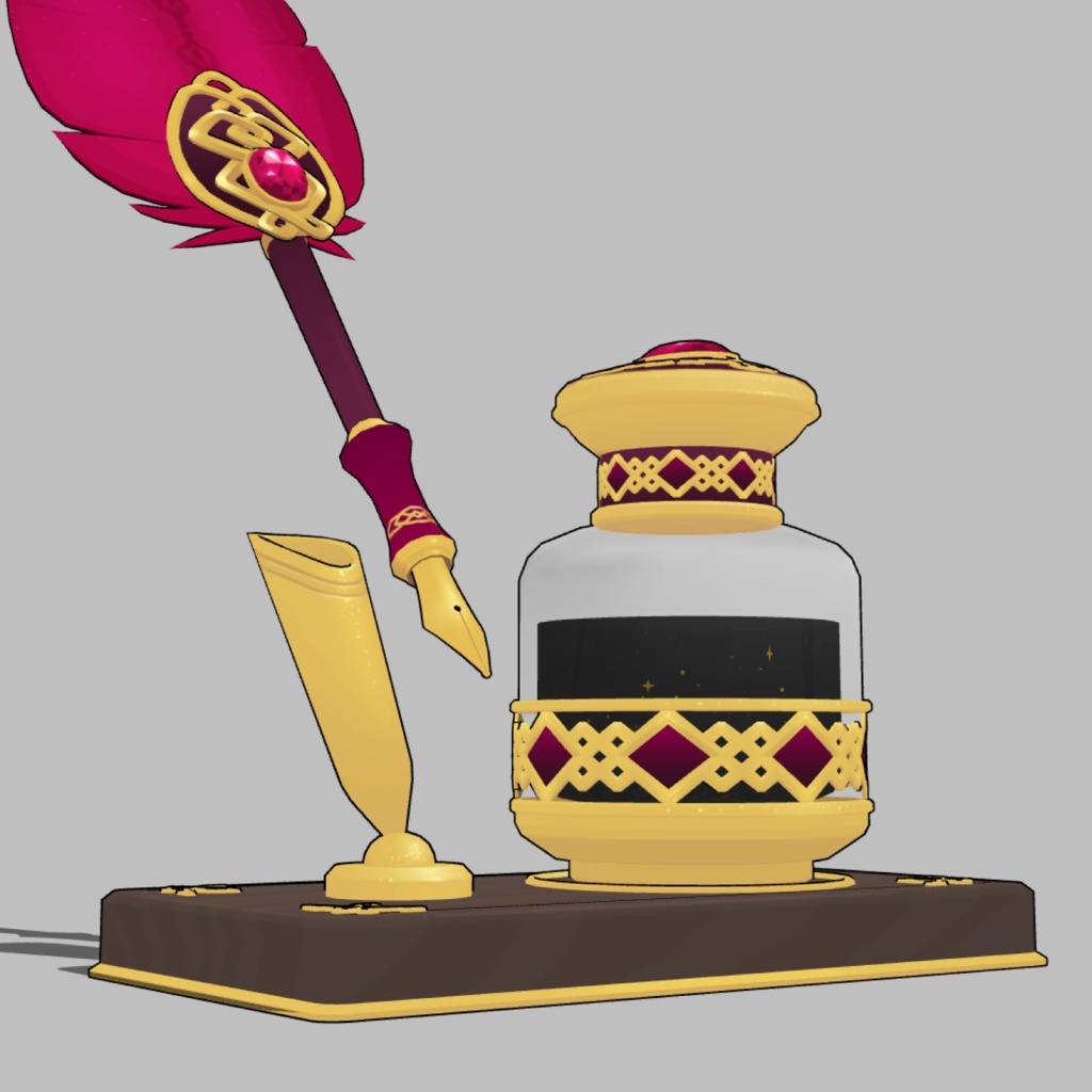 3D羽根ペン素材 Luxury シリーズ (20種類) 漫画・イラスト用