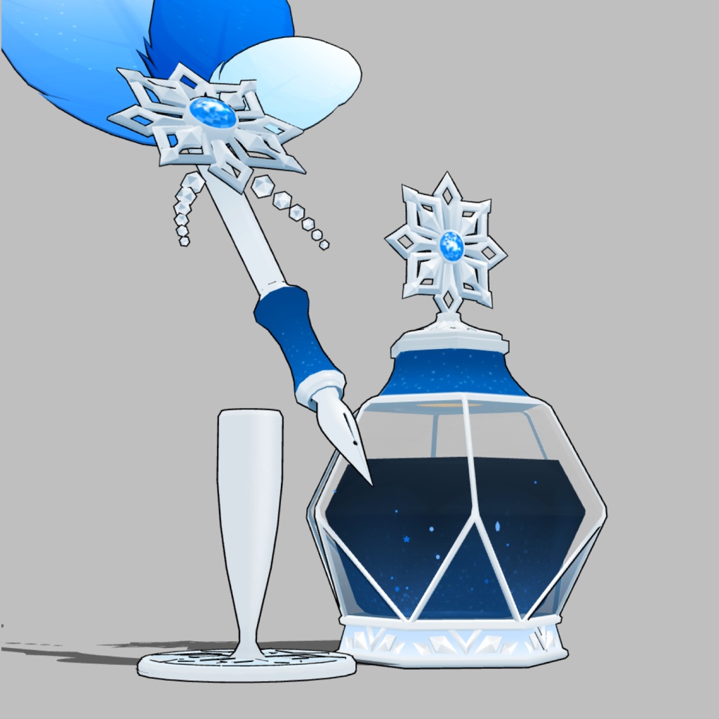 3D羽根ペン素材 Luxury シリーズ (20種類) 漫画・イラスト用