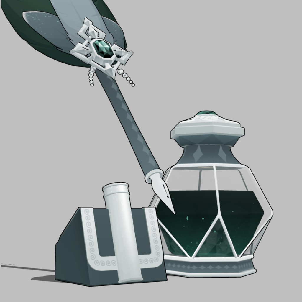 3D羽根ペン素材 Luxury シリーズ (20種類) 漫画・イラスト用