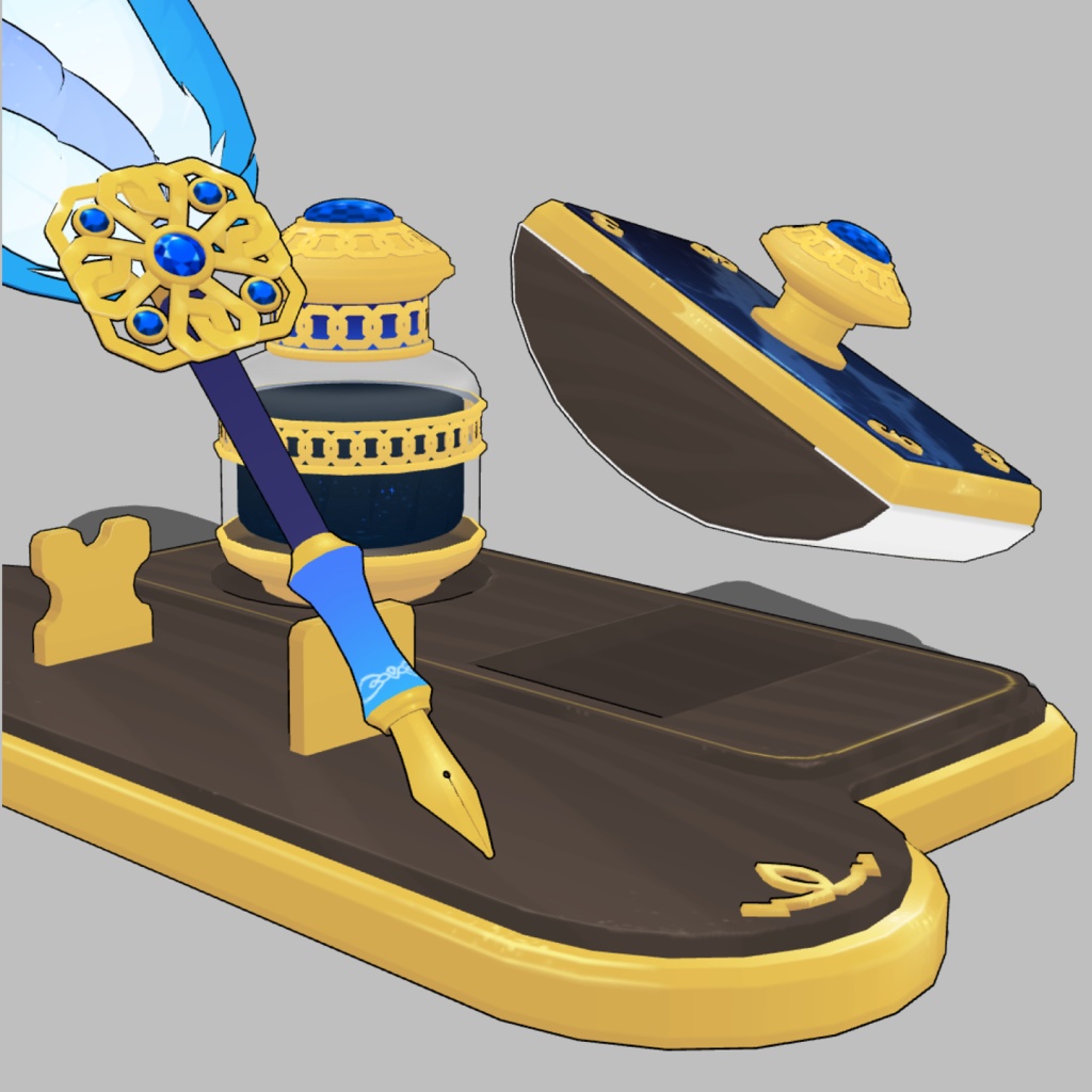 3D羽根ペン素材 Luxury シリーズ (20種類) 漫画・イラスト用