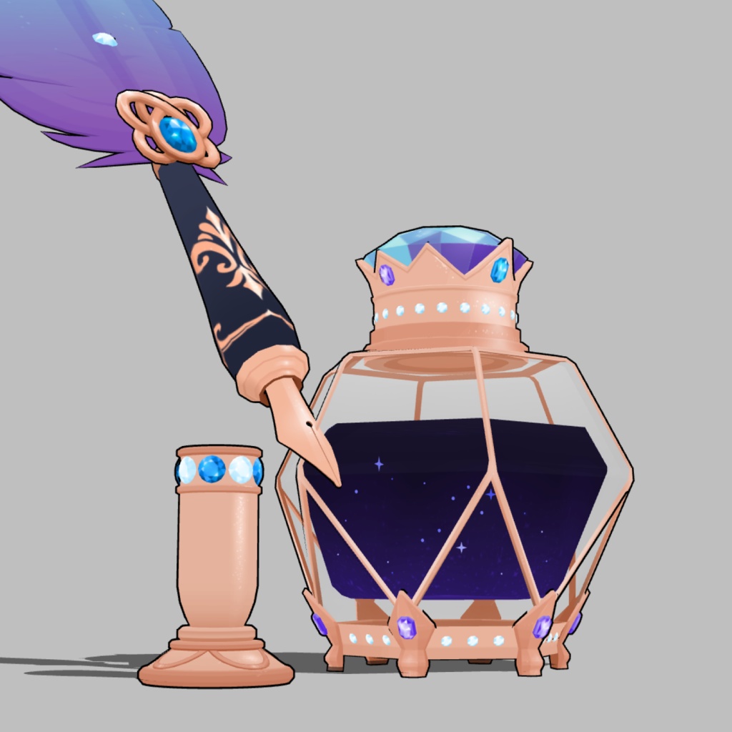 3D羽根ペン素材 Rich シリーズ (12種類) 漫画・イラスト用