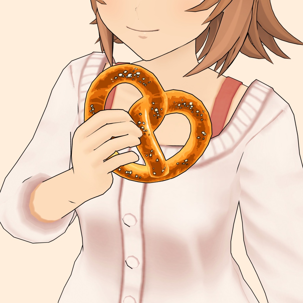 3Dプレッツェル素材 | Pretzel 3D Prop
