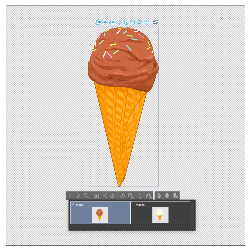3Dアイスクリーム素材セット | Ice Cream 3D Props