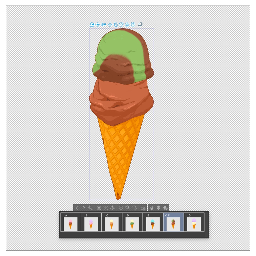3Dアイスクリーム素材セット | Ice Cream 3D Props