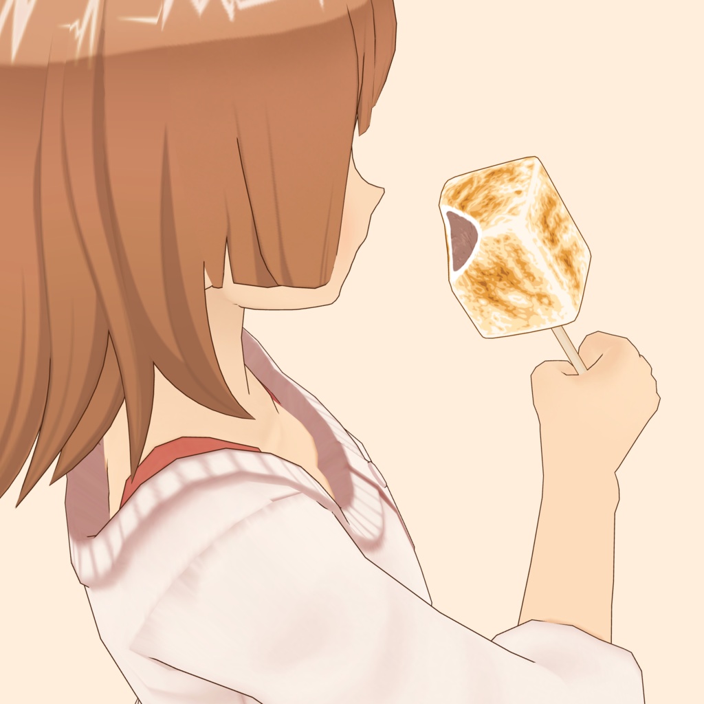 3D焼きマシュマロアイス素材セット | Marshmallow Ice Cream 3D Props