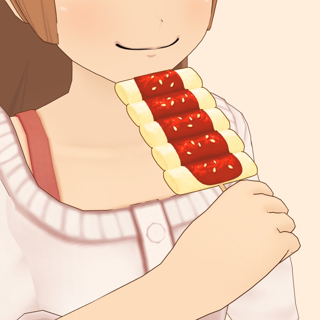 3Dソットクソットク&トッポッキ串素材セット | Sotteok Sotteok & Tteok Kkochi 3D Props