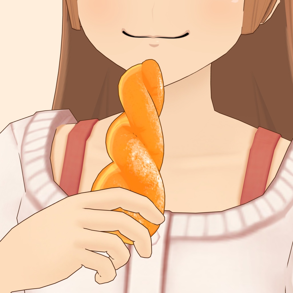 3Dツイストドーナツ素材 | Twisted Doughnut 3D Prop