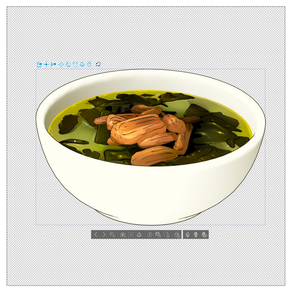 3D韓国スープ素材セット | Korean Soup Set 3D Prop