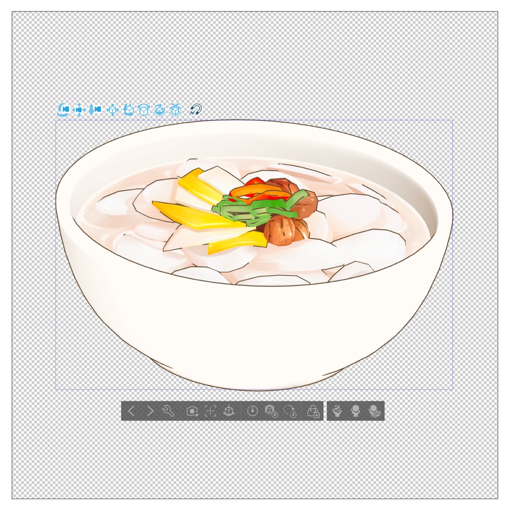 3D韓国スープ素材セット | Korean Soup Set 3D Prop