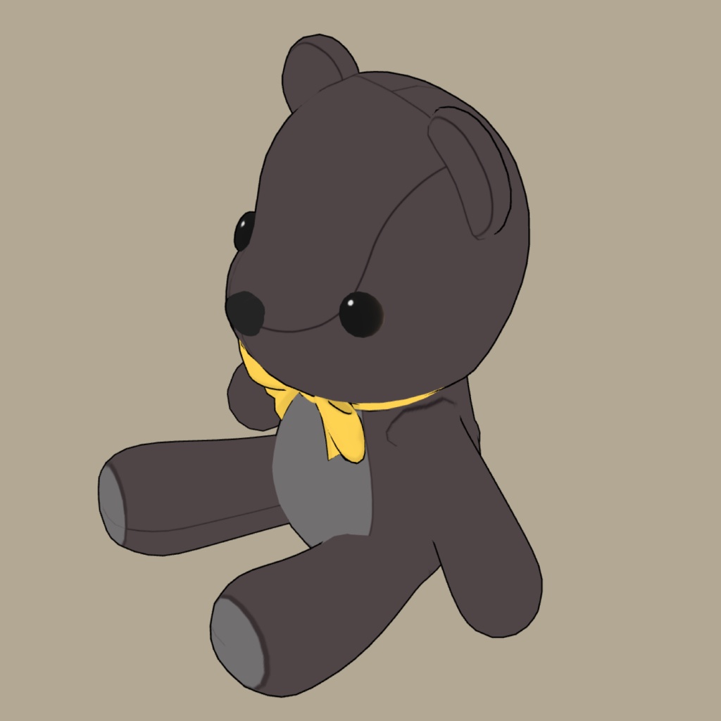 くまのぬいぐるみ3D素材 | Teddy Bear 3D Props