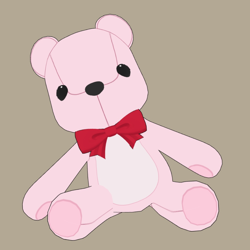 くまのぬいぐるみ3D素材 | Teddy Bear 3D Props