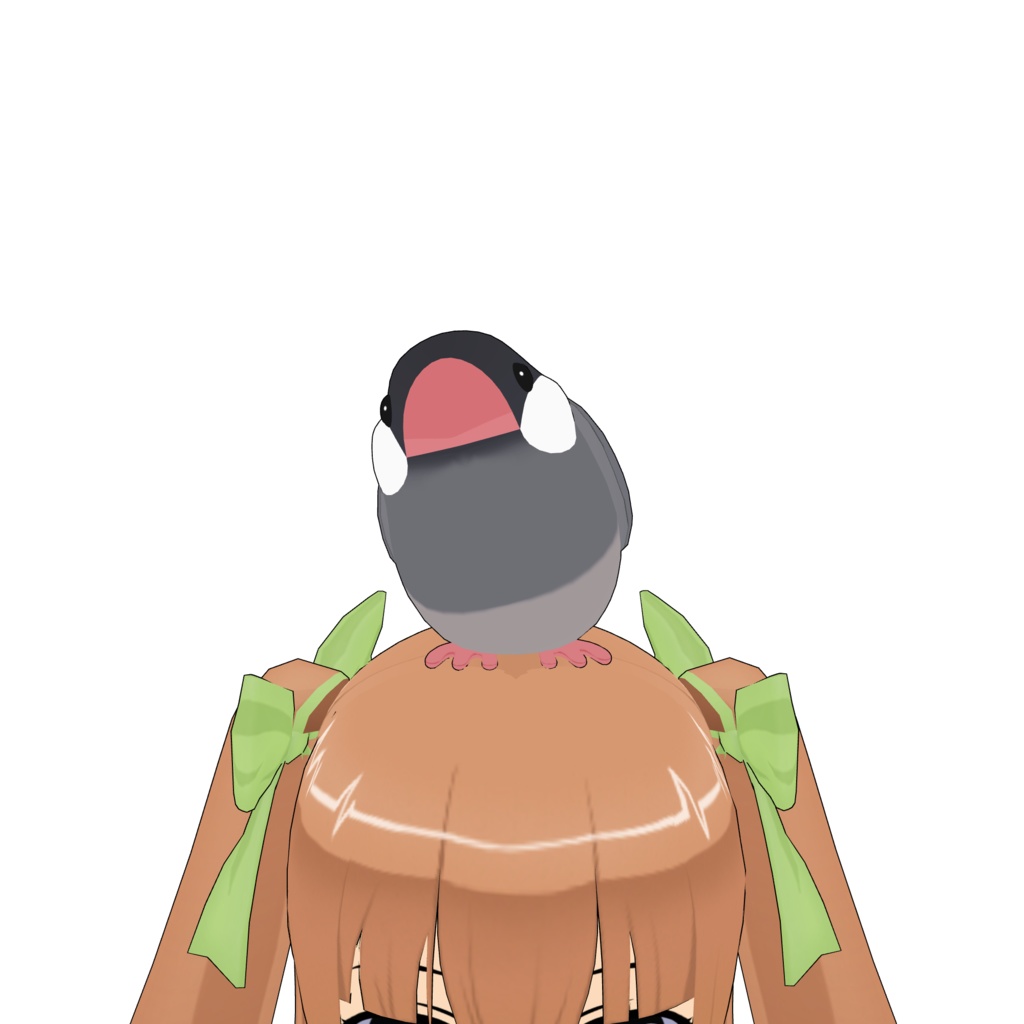 文鳥のぬいぐるみ3D素材 | Java Sparrow Plush 3D Props