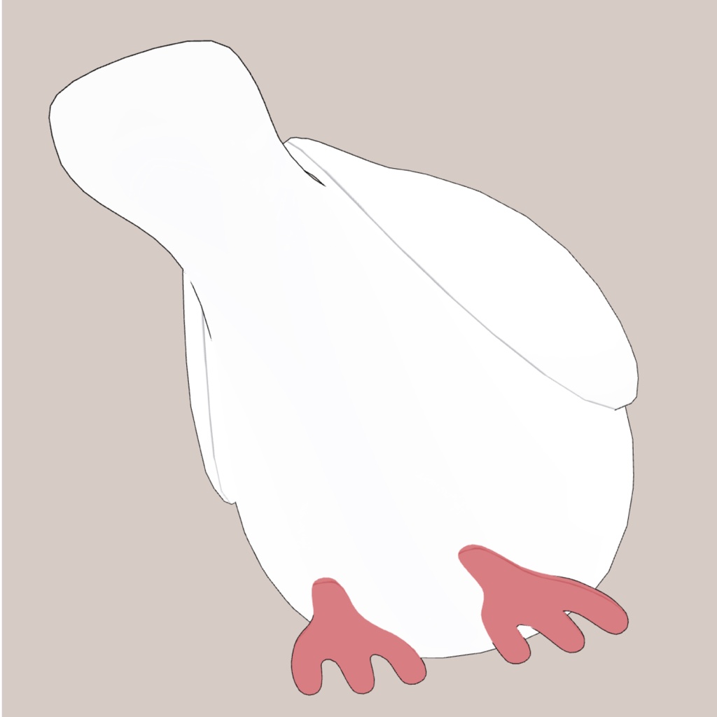 文鳥のぬいぐるみ3D素材 | Java Sparrow Plush 3D Props