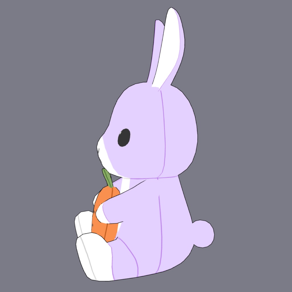 うさぎのぬいぐるみ3D素材 | Bunny Plush 3D Props