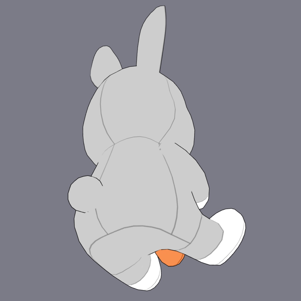 うさぎのぬいぐるみ3D素材 | Bunny Plush 3D Props
