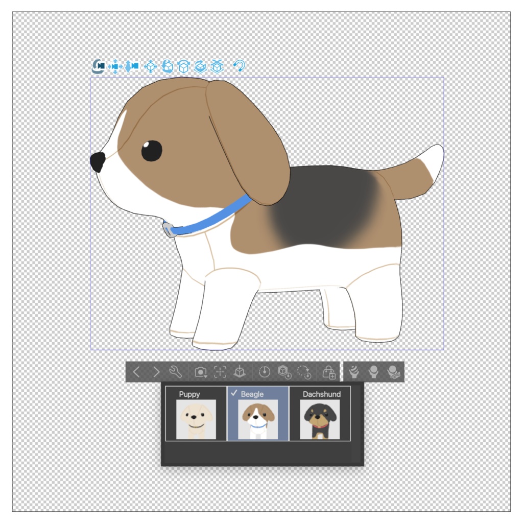 犬のぬいぐるみ3D素材 | Puppy Plush 3D Props