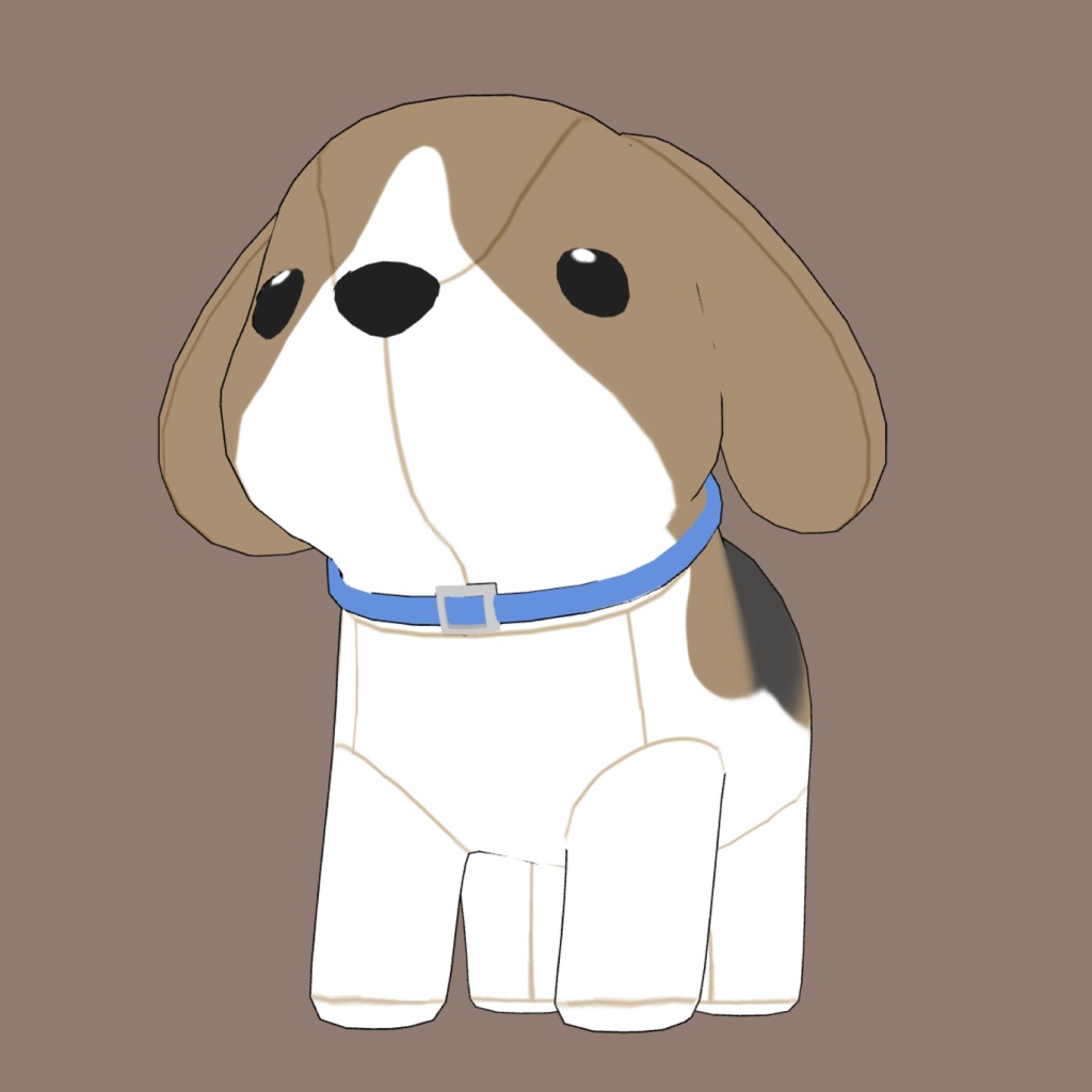 犬のぬいぐるみ3D素材 | Puppy Plush 3D Props