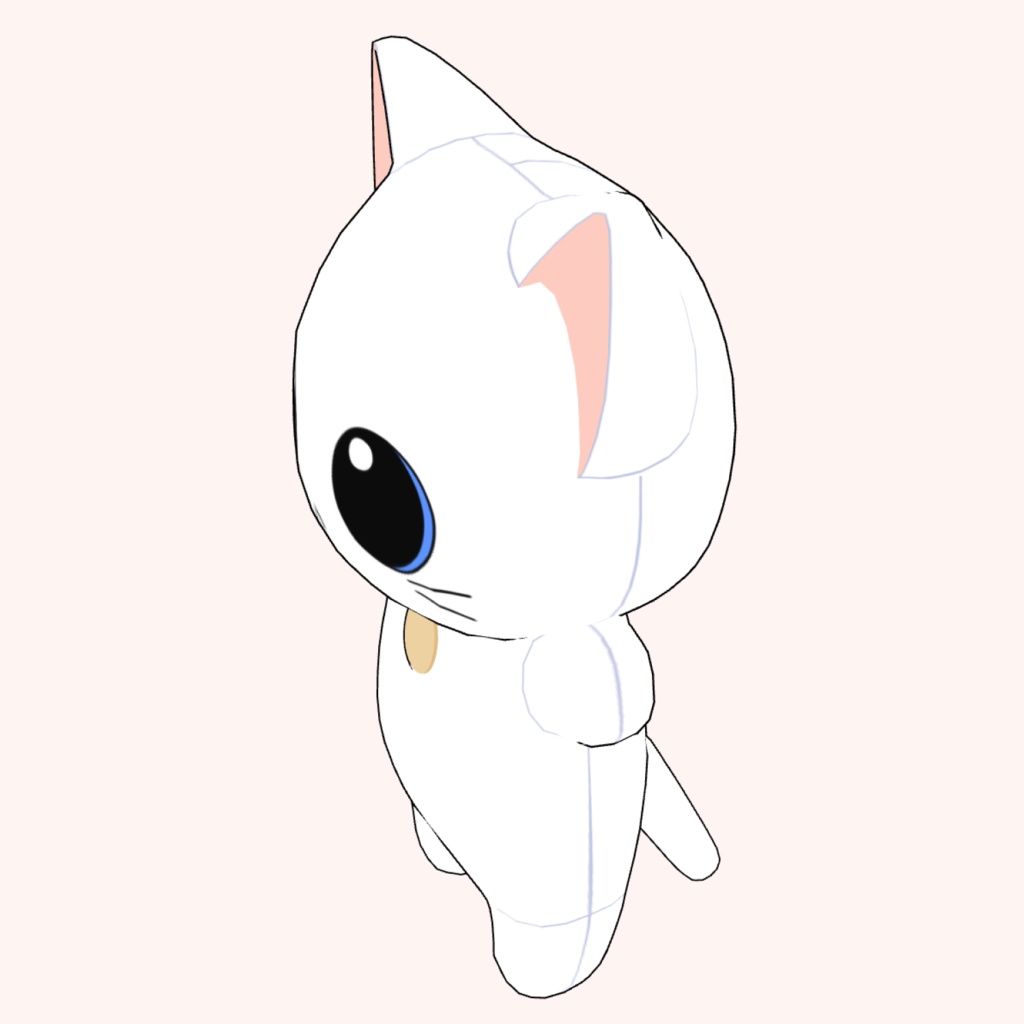 猫のぬいぐるみ3D素材 | Cat Plush 3D Props