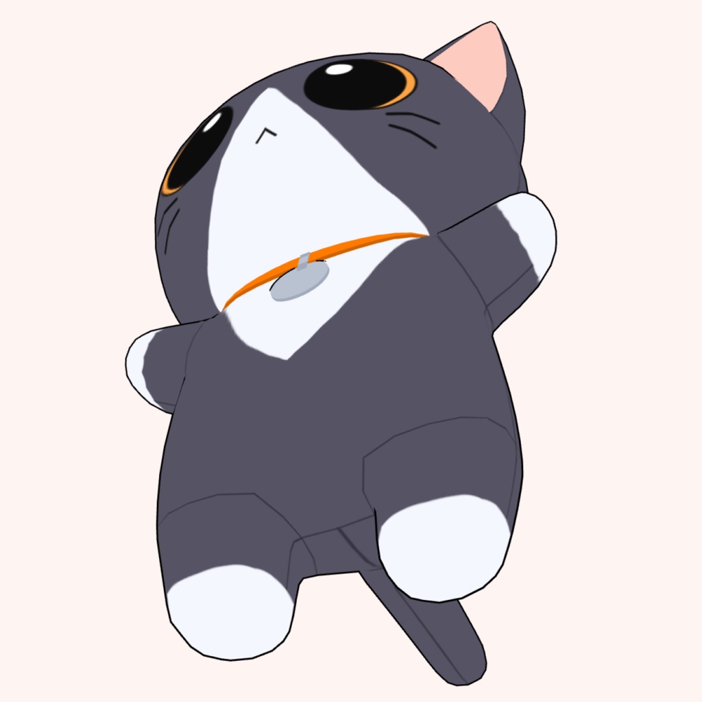 猫のぬいぐるみ3D素材 | Cat Plush 3D Props