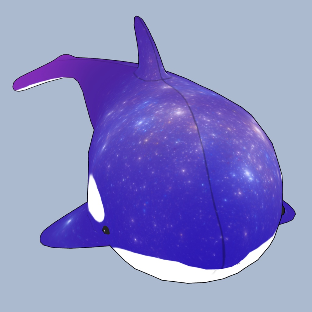シャチのぬいぐるみ3D素材 | Orca Plush 3D Props