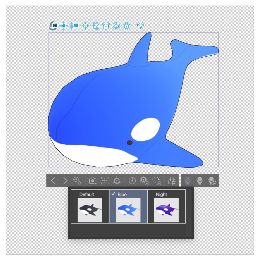 シャチのぬいぐるみ3D素材 | Orca Plush 3D Props