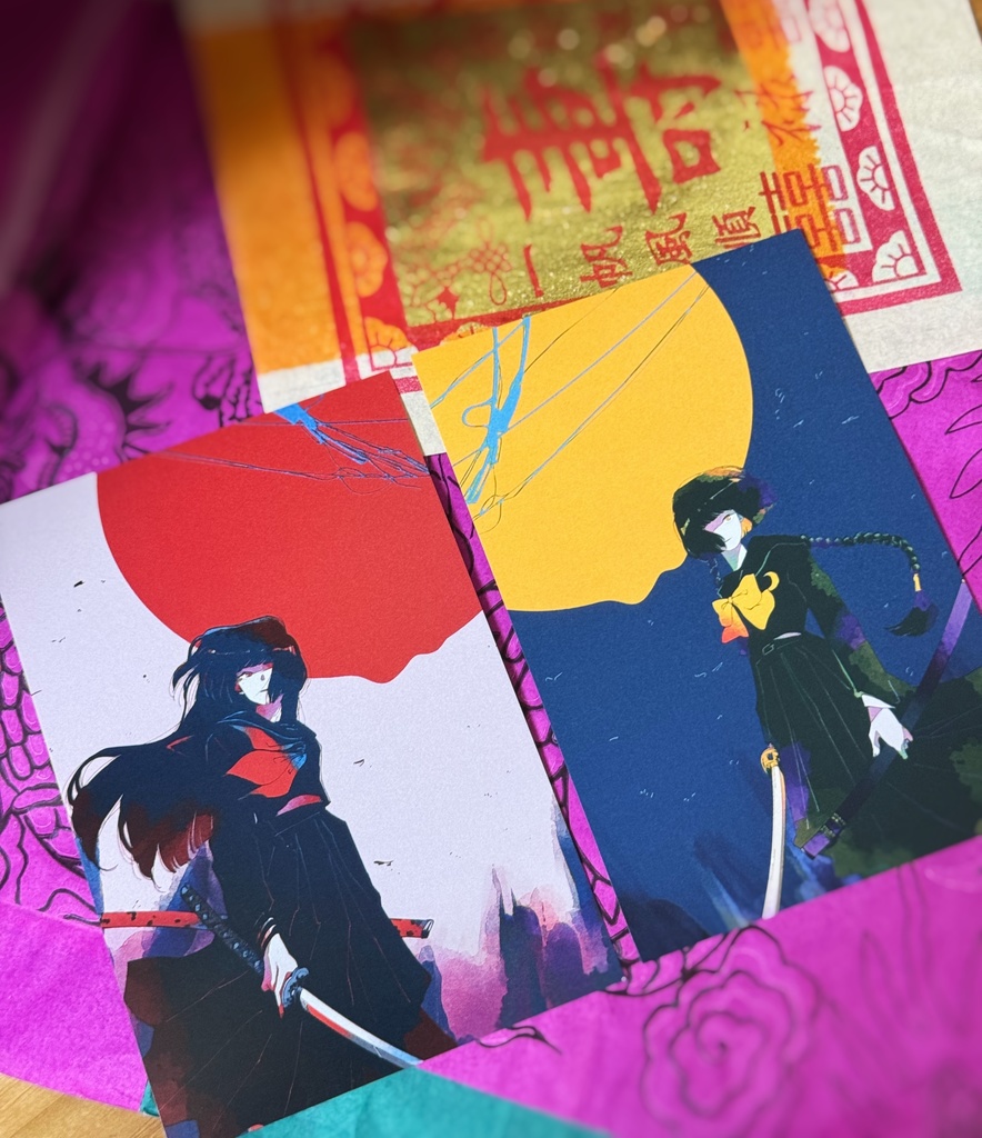 【天照/月詠】ポストカード2枚セット