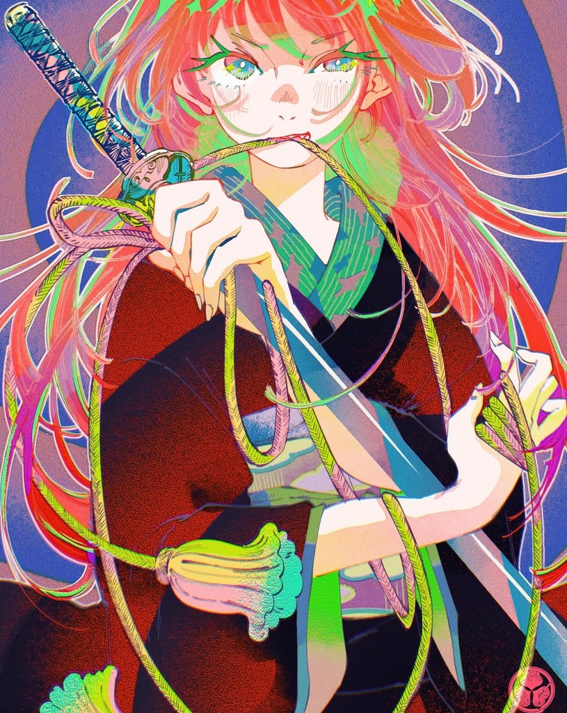 掛け軸「闘魂」