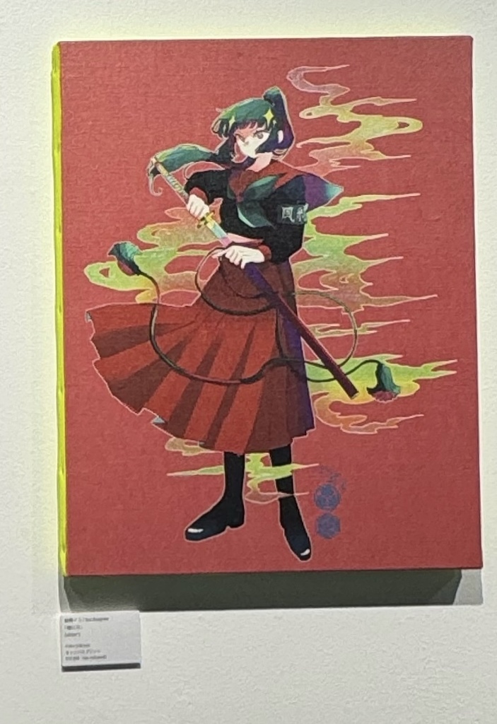 F6キャンバス「煙に刀」
