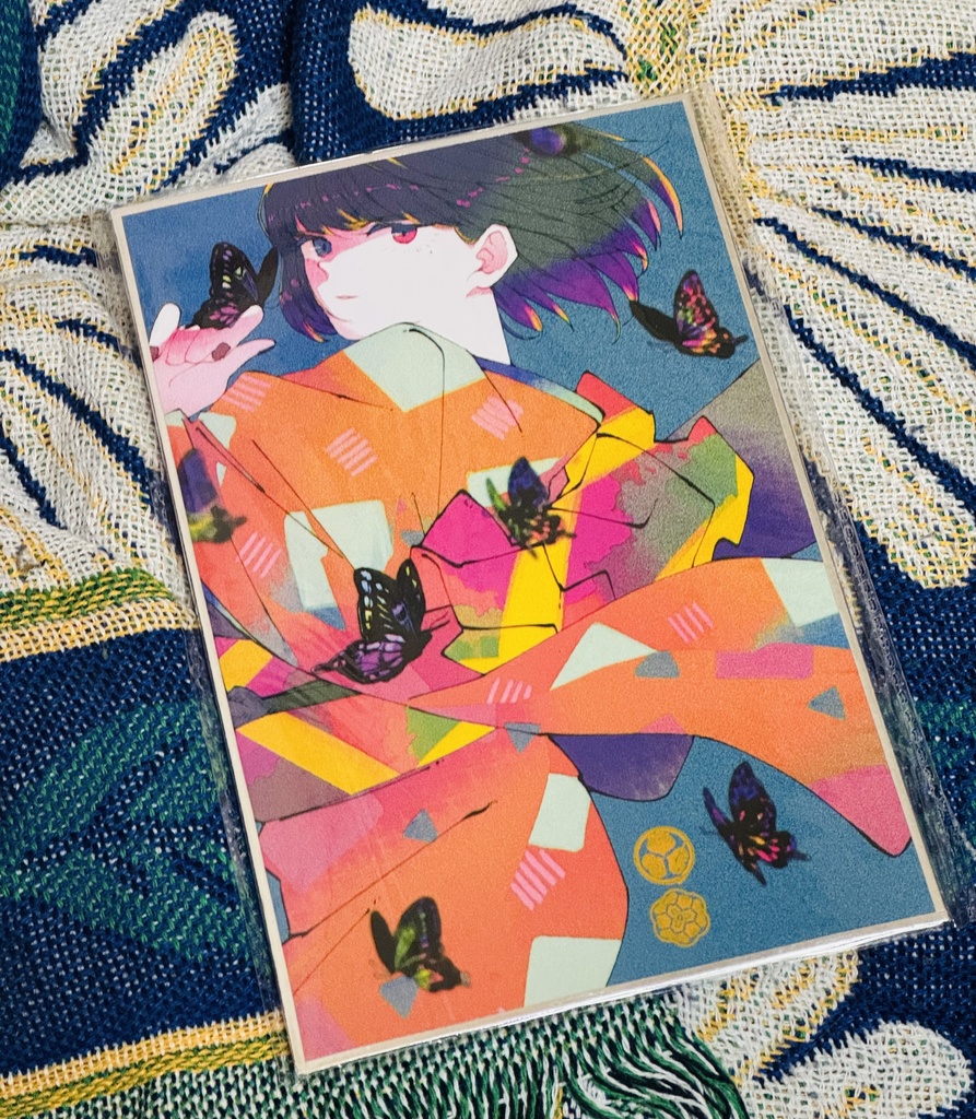 複製色紙「てふてふ」