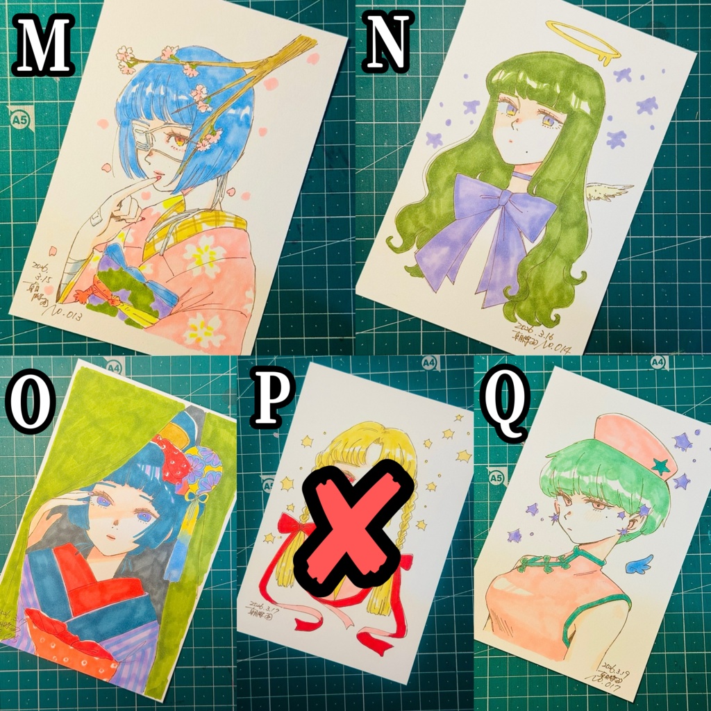 ポストカードドローイング