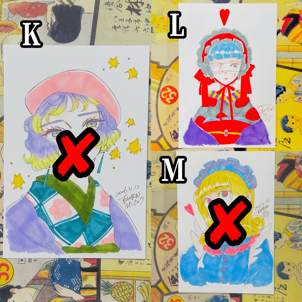 ポストカードドローイング