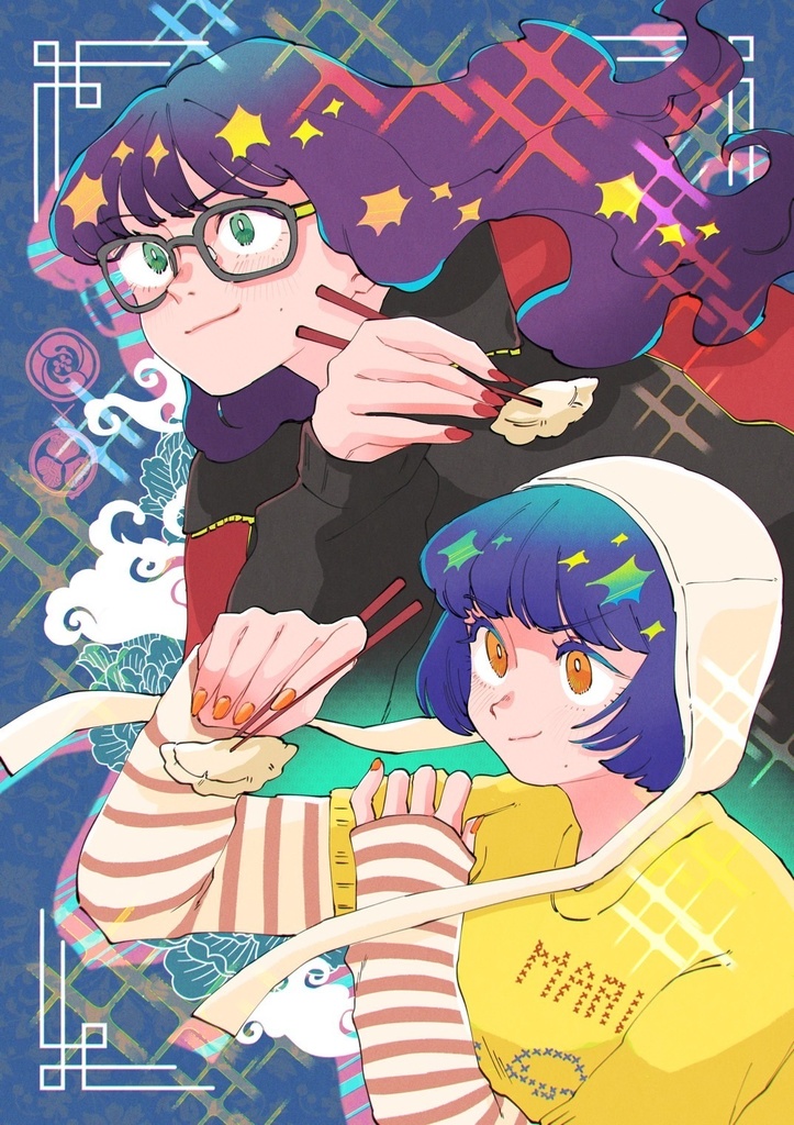 【受注】朝際イコ×太郎物語★紫金飯店イベント複製ミニキャンバス