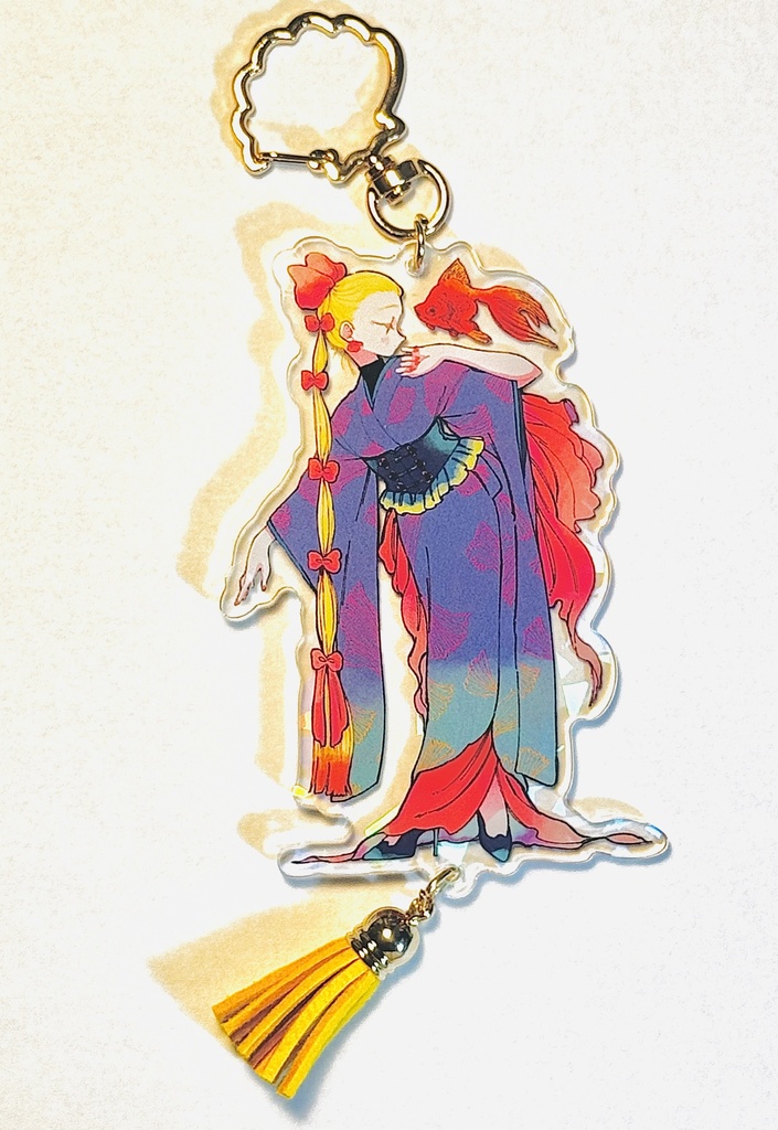 アクリルタッセルキーホルダー