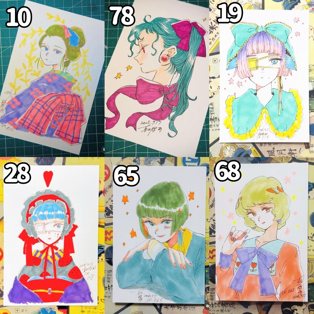 新作/旧作ドローイング・キーホルダー